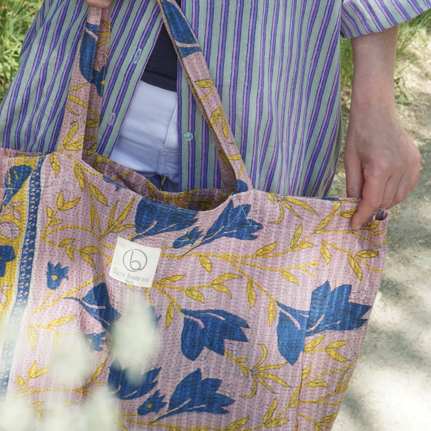 Cabas en kantha N°211 * Claire Beaugrand