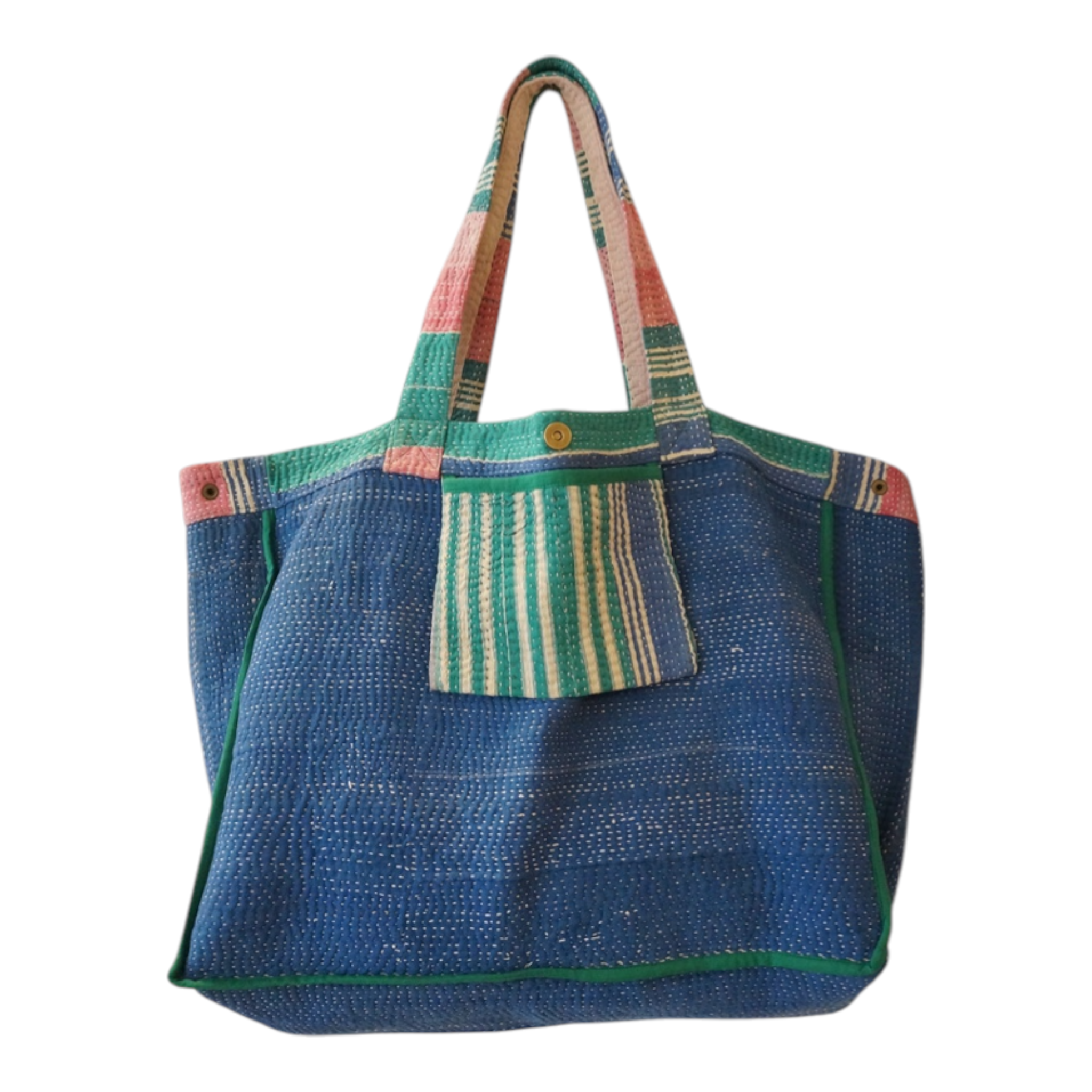 Cabas en kantha N°5c Claire Beaugrand