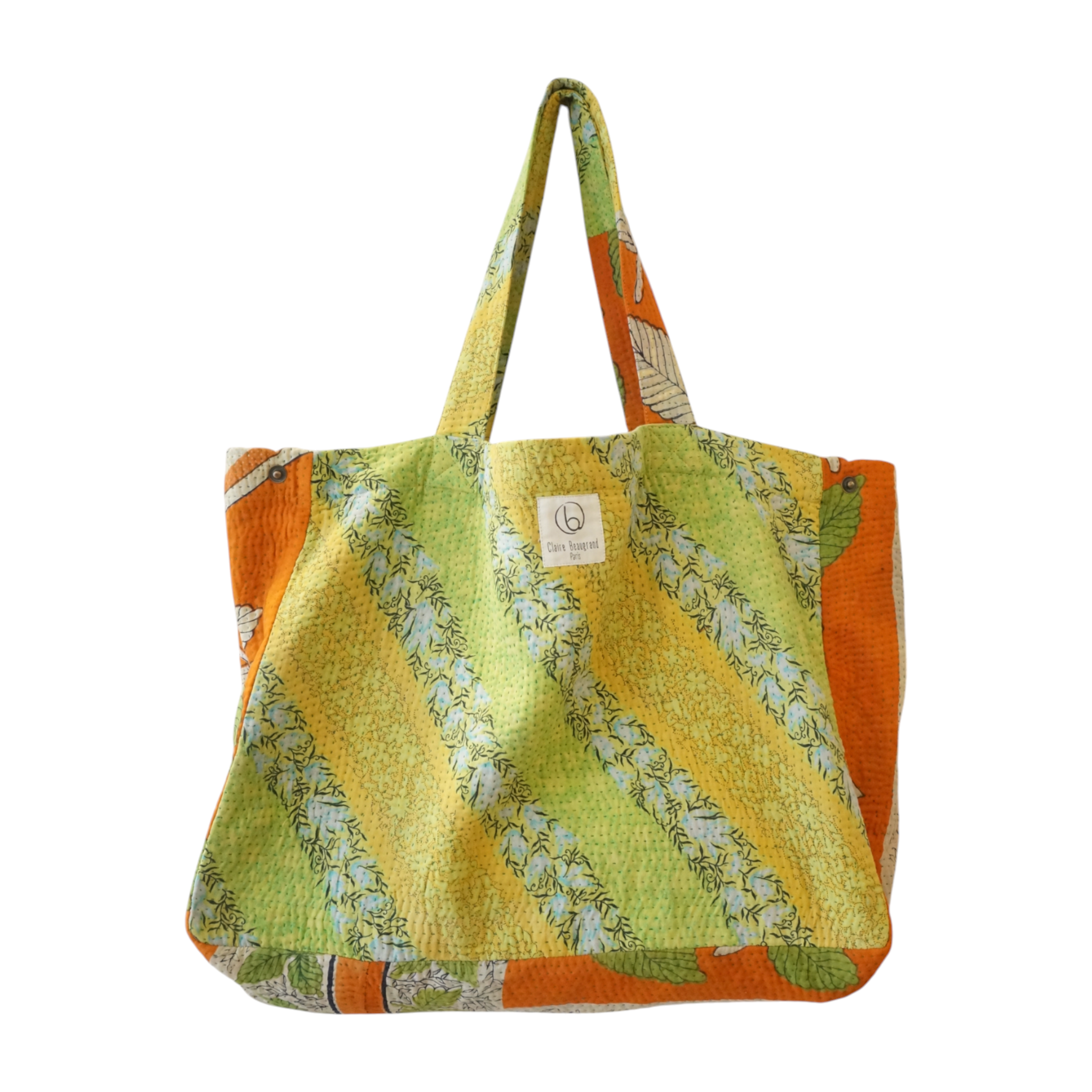 Cabas en kantha N°907 Claire Beaugrand-Photoroom