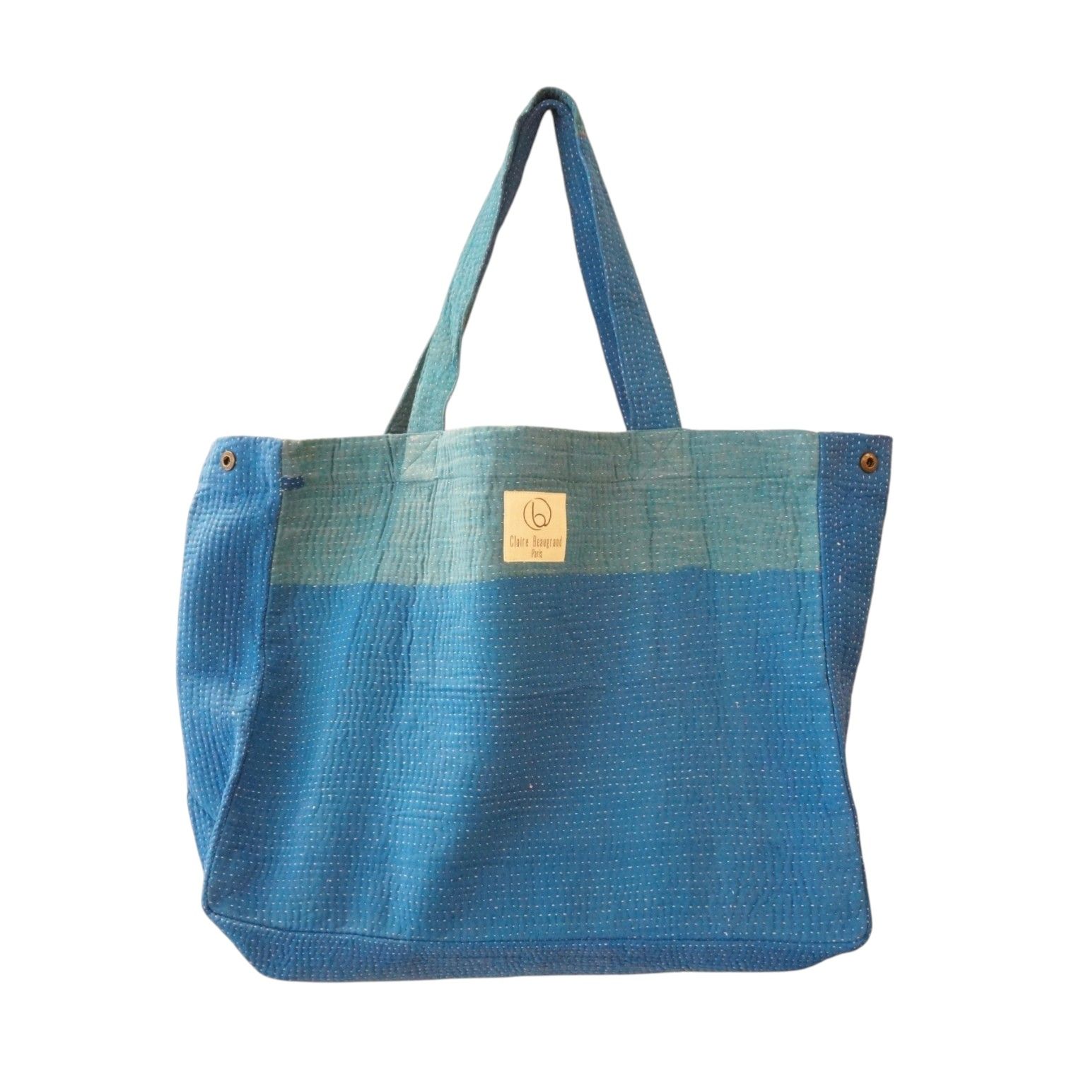 Cabas en kantha N°34 Claire Beaugrand