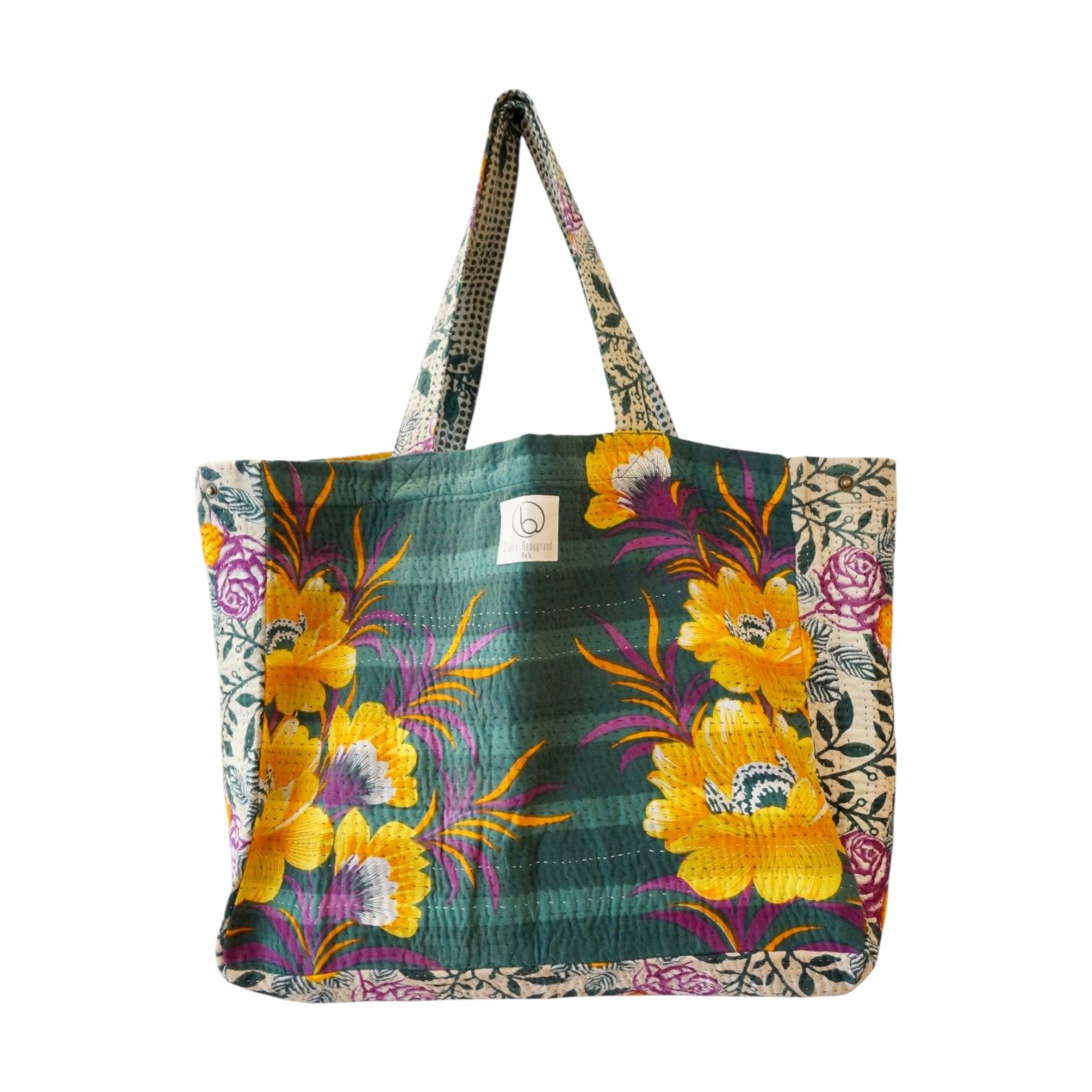 Cabas en kantha N°66 Claire Beaugrand