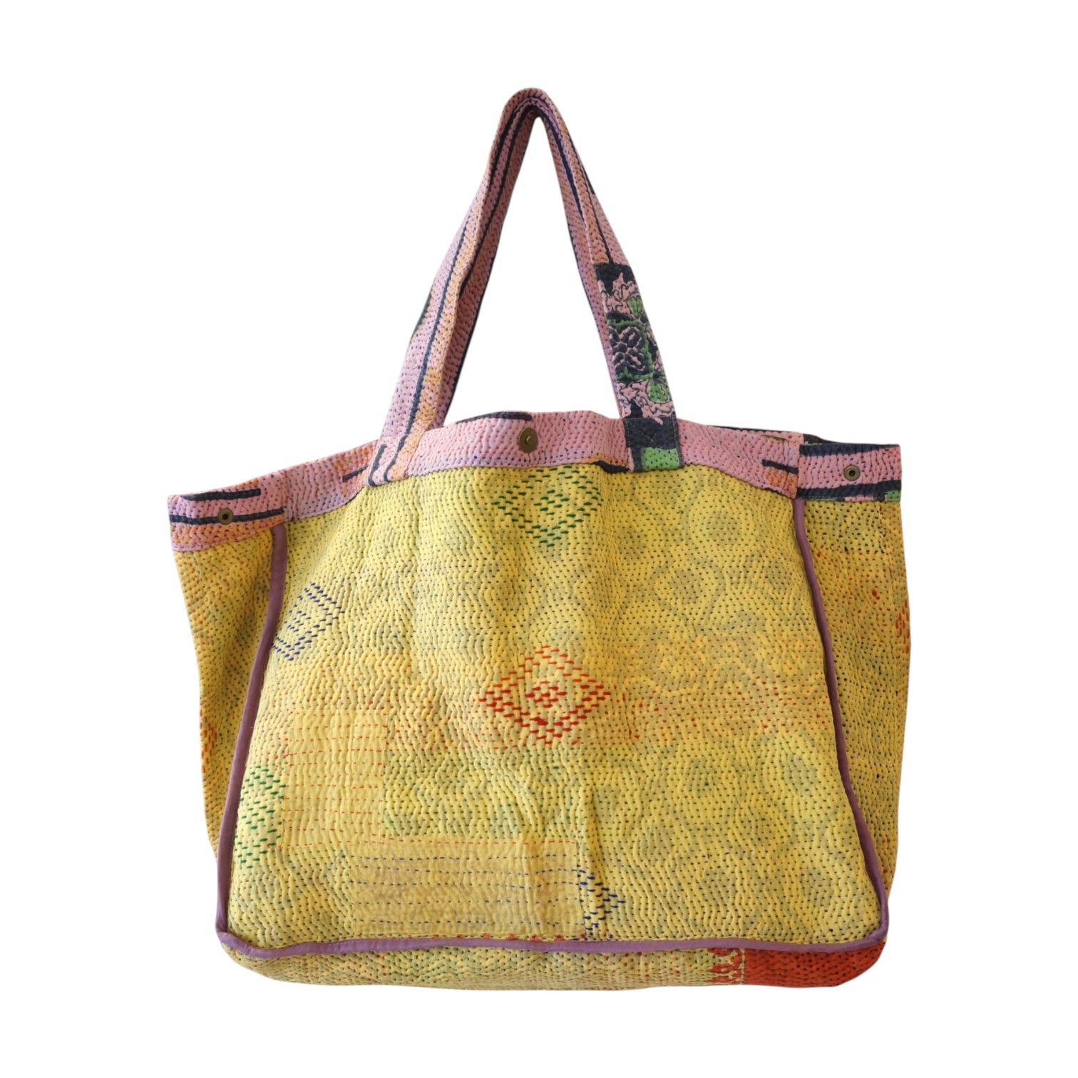 Cabas en kantha N°69e Claire Beaugrand