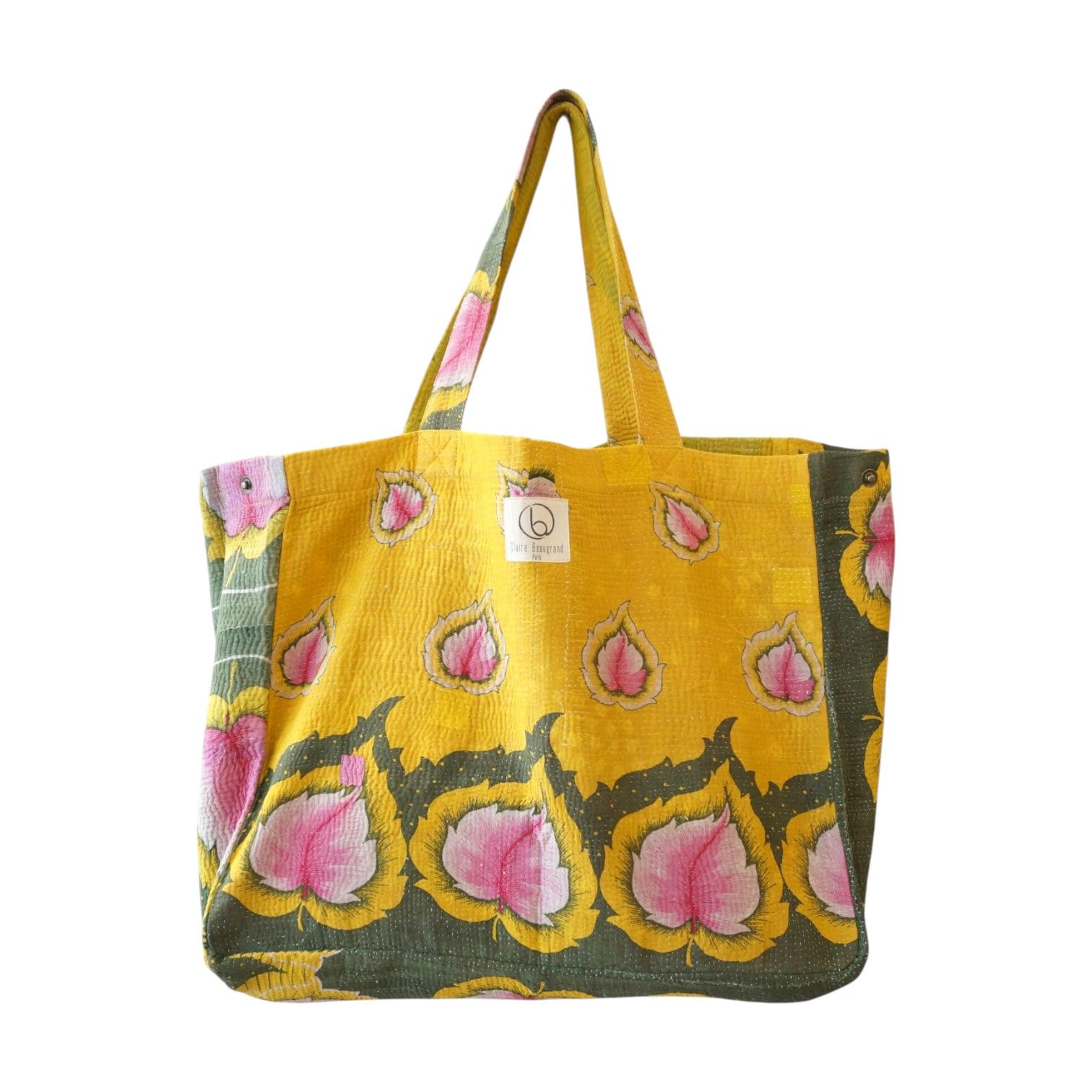 Cabas en kantha N°71 Claire Beaugrand