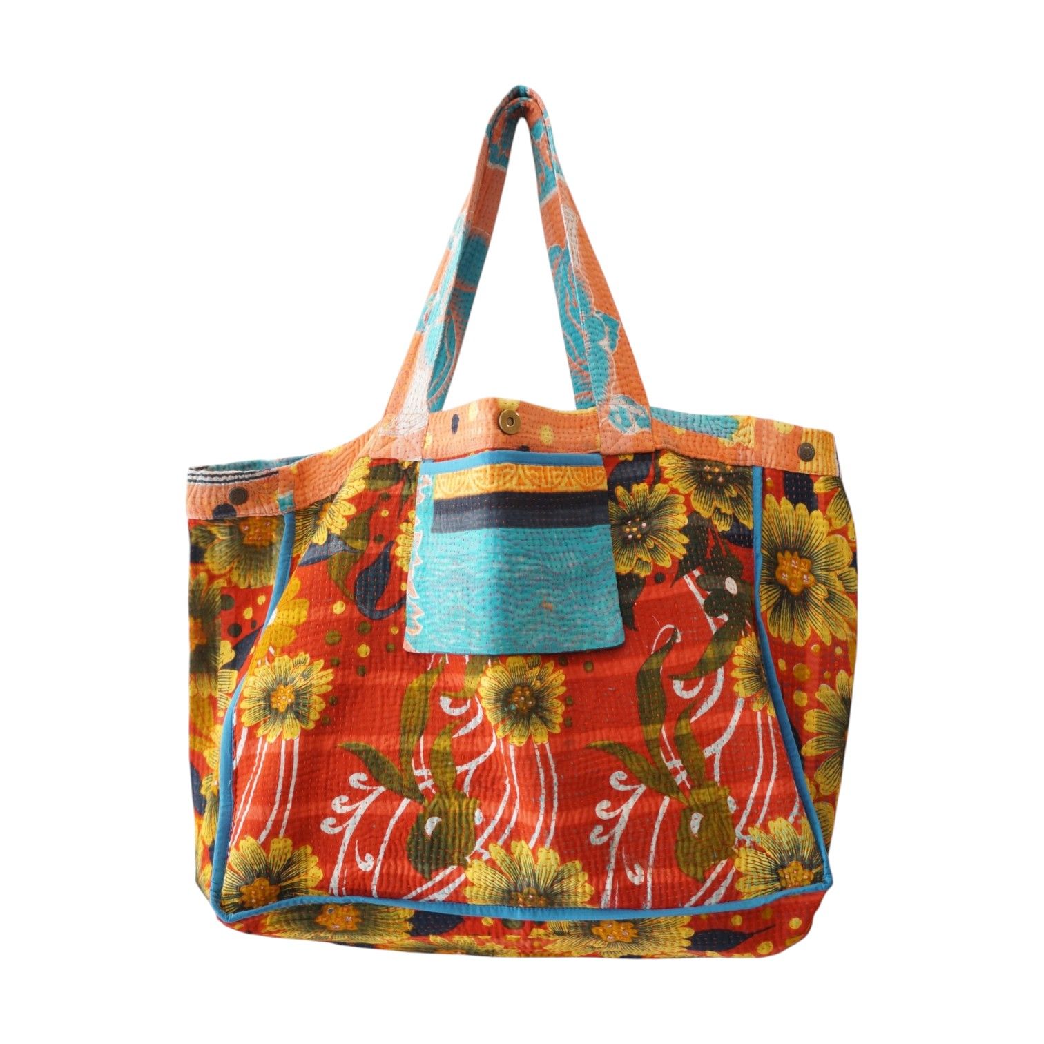 Cabas en kantha N°83e Claire Beaugrand