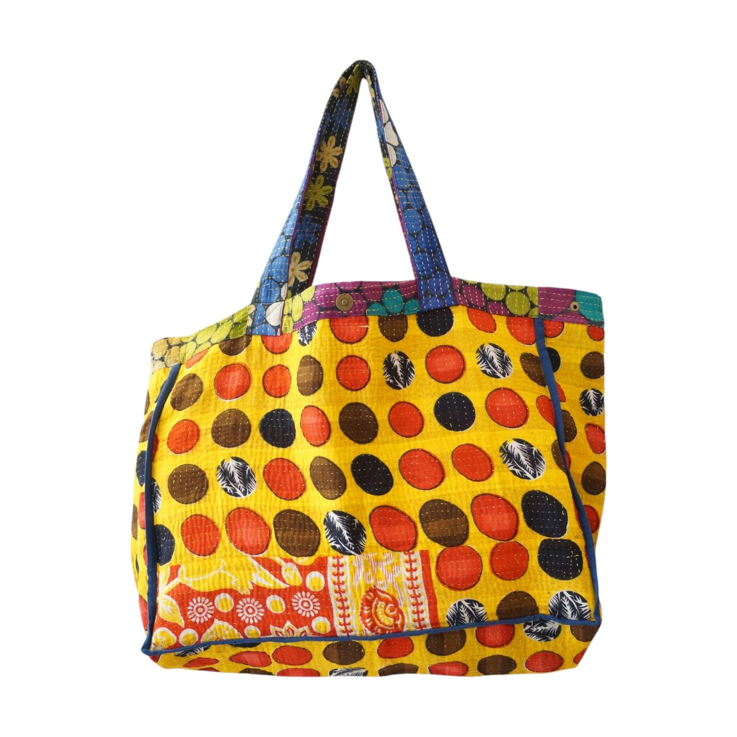 Cabas en kantha N°57e Claire Beaugrand