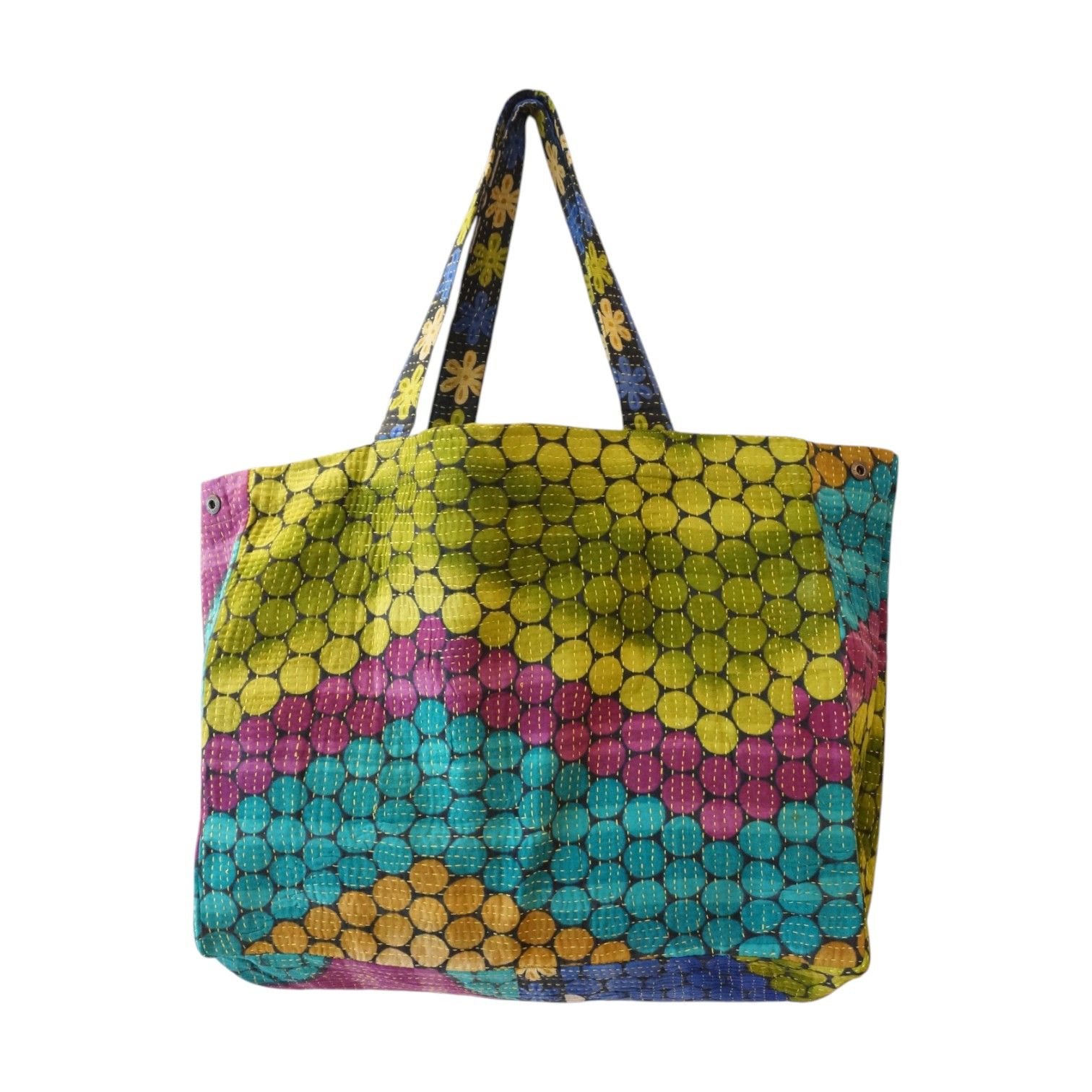 Cabas en kantha N°58a Claire Beaugrand