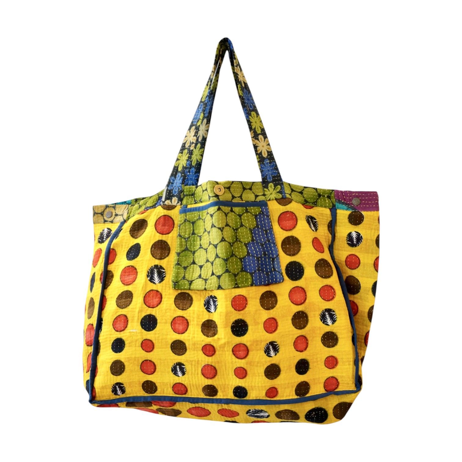Cabas en kantha N°58e Claire Beaugrand