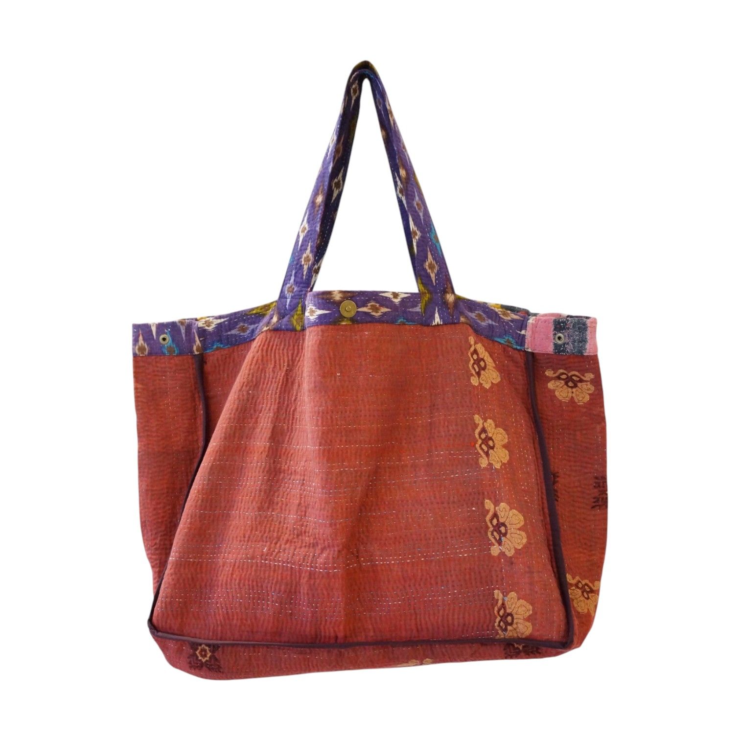 Cabas en kantha N°73e Claire Beaugrand