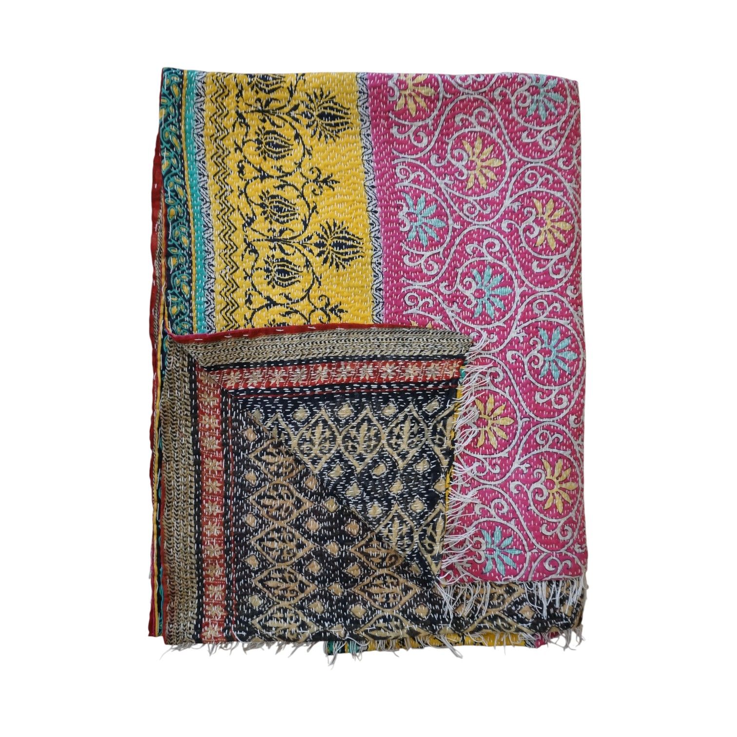 Plaid en kantha N°10 Claire Beaugrand
