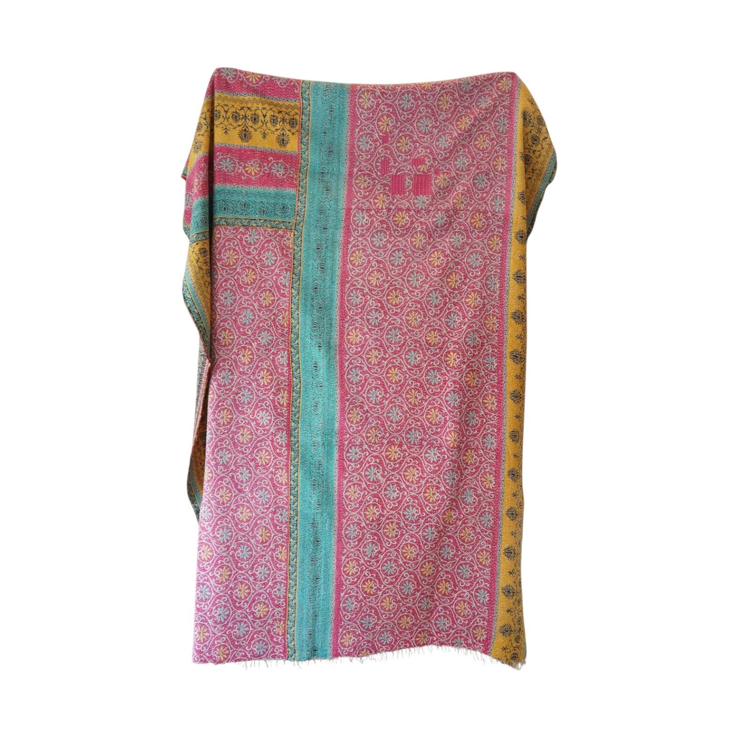 Plaid en kantha N°10_ Claire Beaugrand