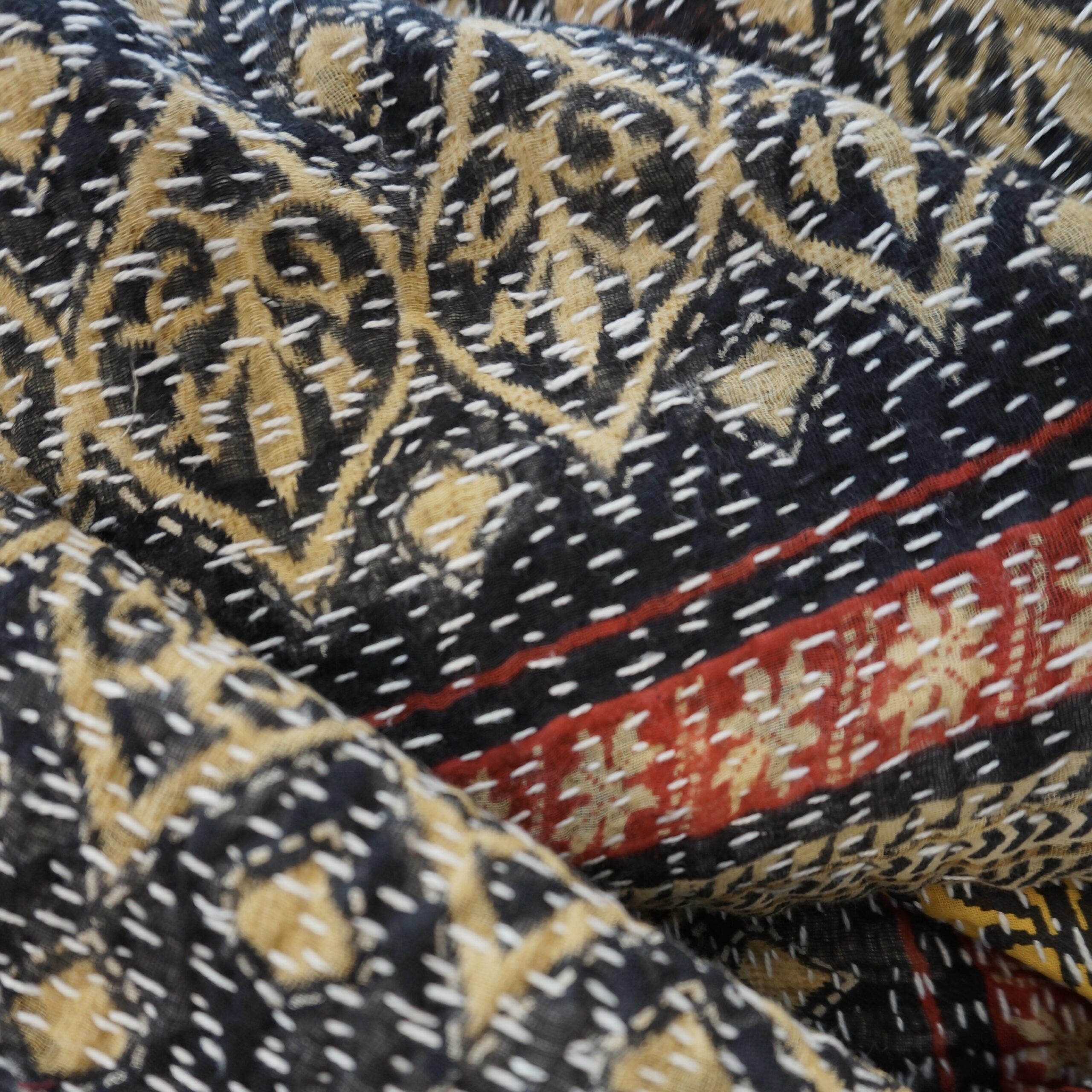 Plaid en kantha N°10c Claire Beaugrand