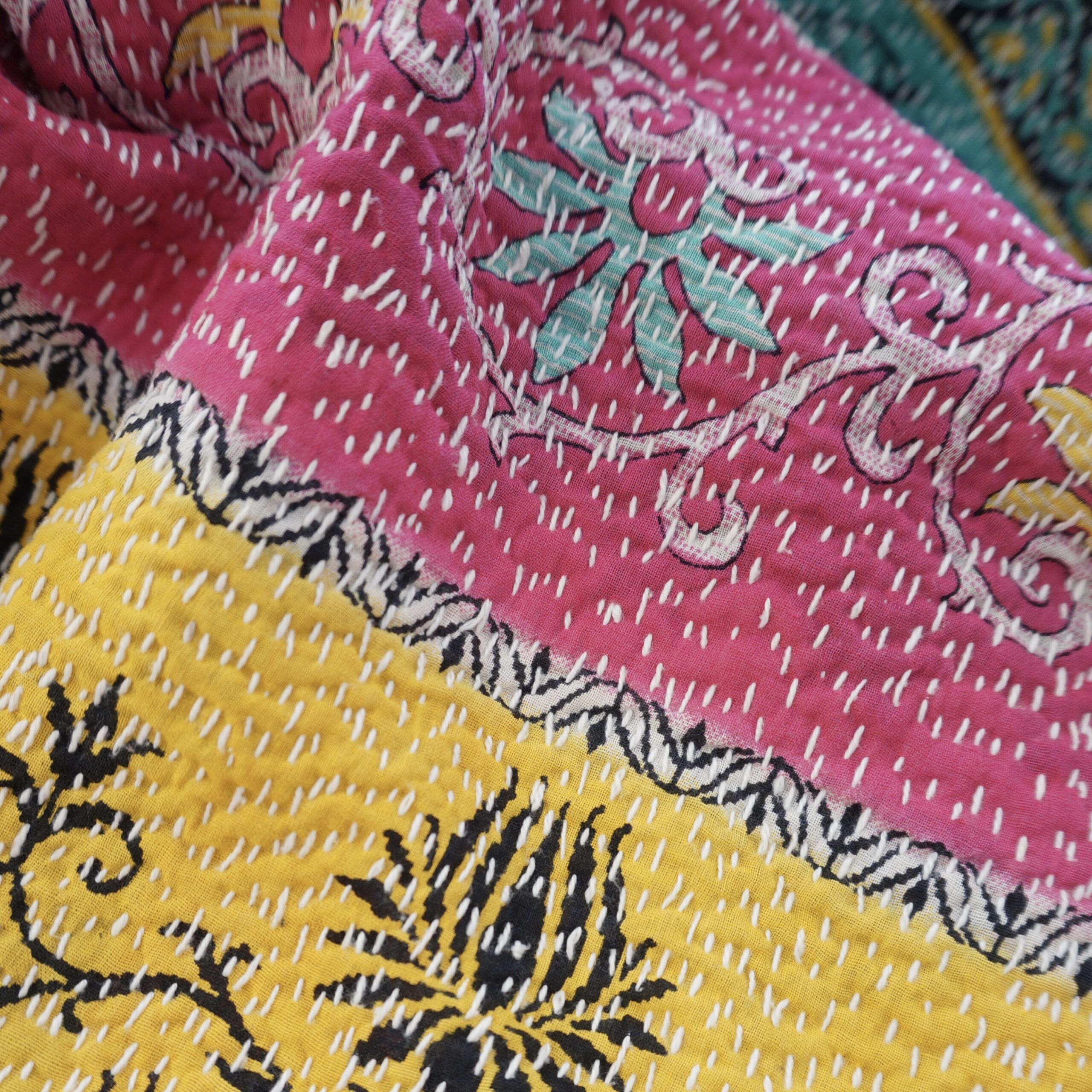 Plaid en kantha N°10d Claire Beaugrand