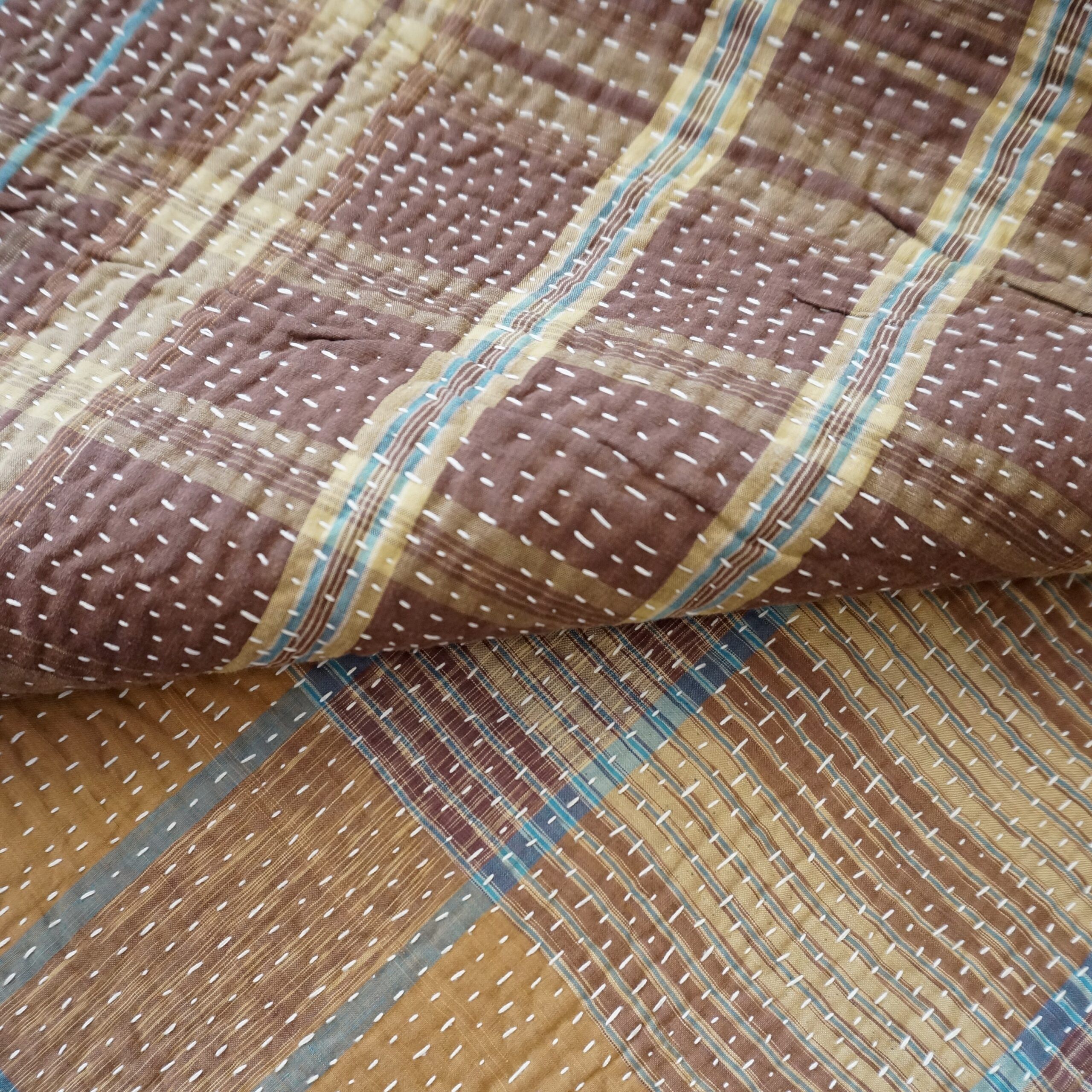 Plaid en kantha N°17b Claire Beaugrand