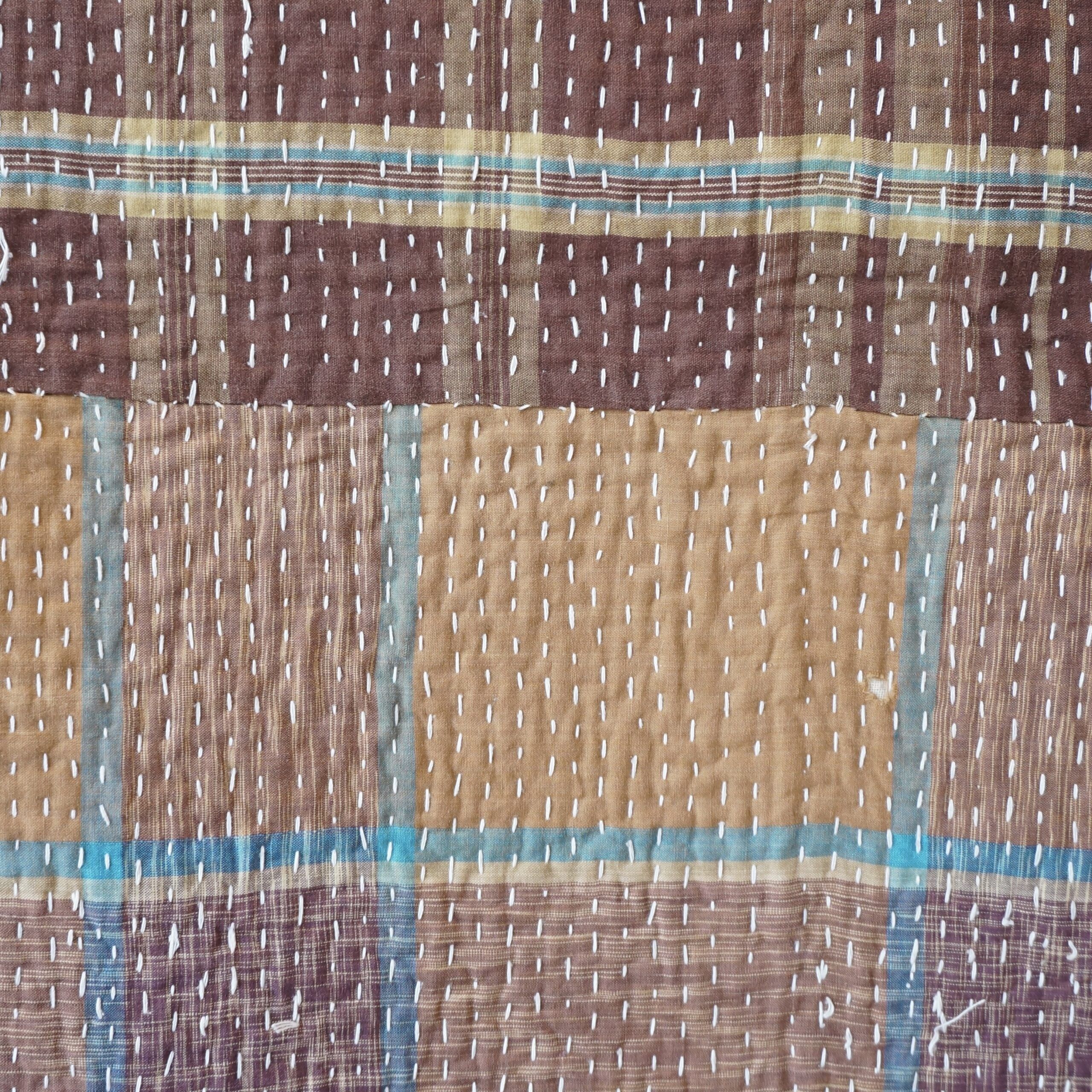 Plaid en kantha N°17e Claire Beaugrand