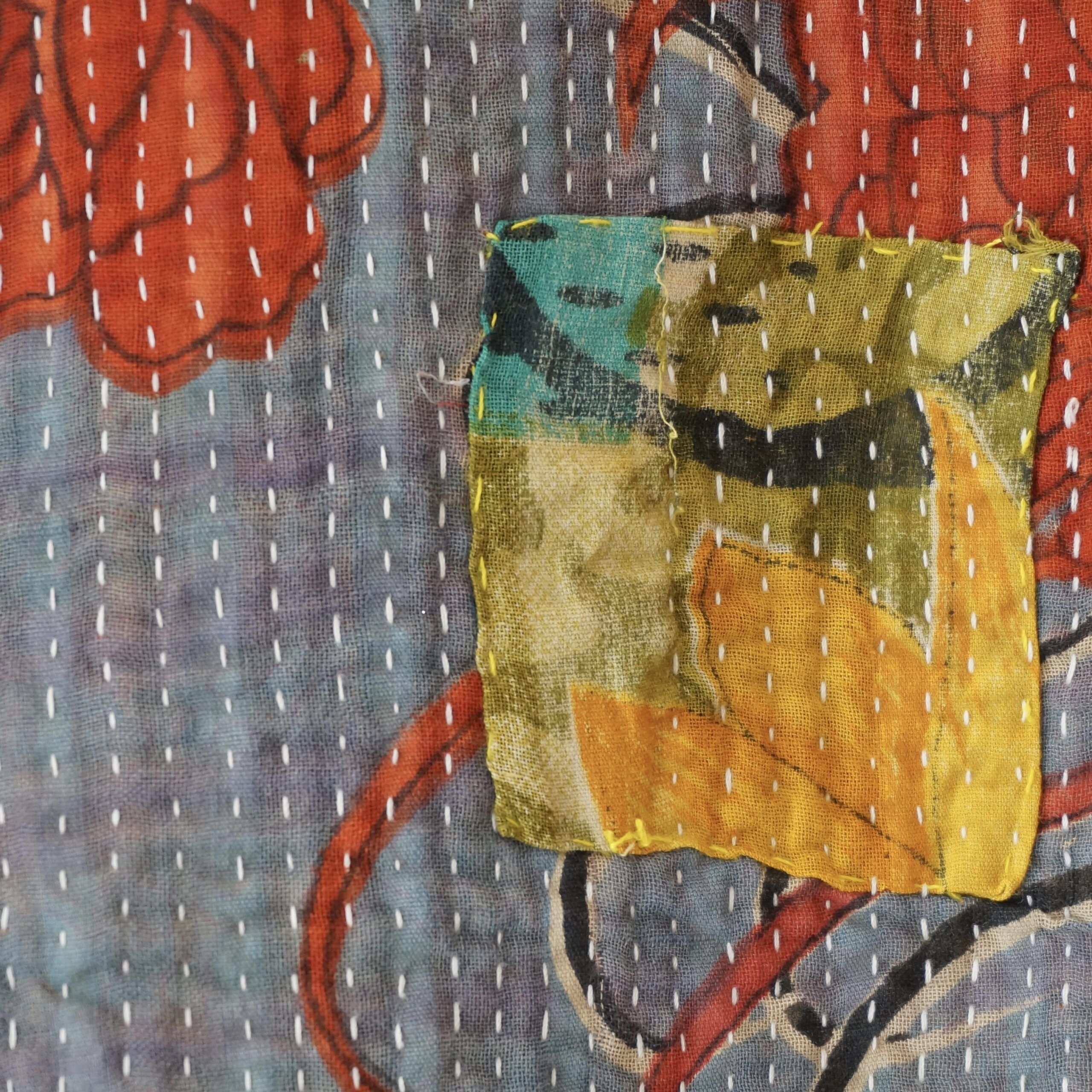 Plaid en kantha N°2a Claire Beaugrand
