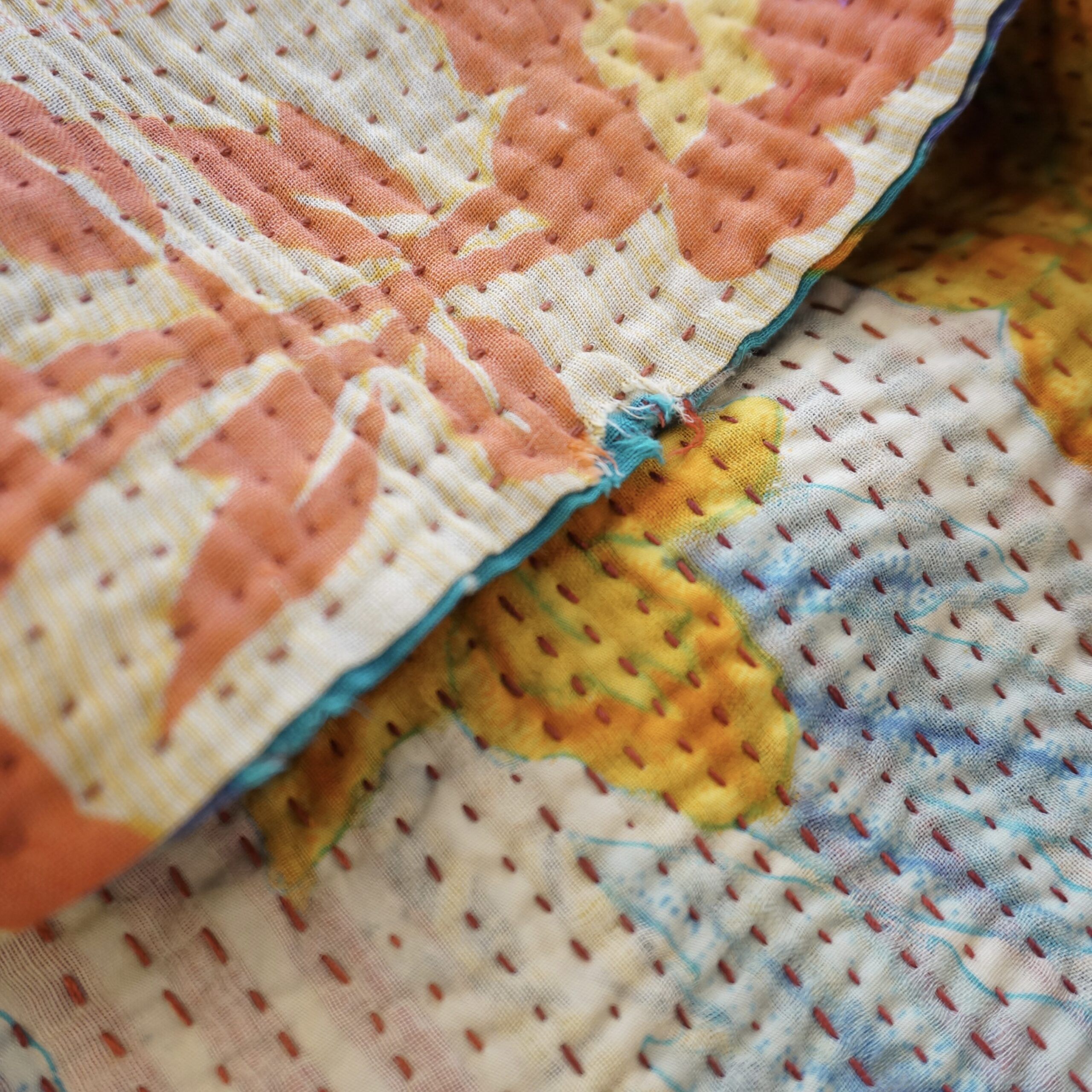 Plaid en kantha N°8*** Claire Beaugrand