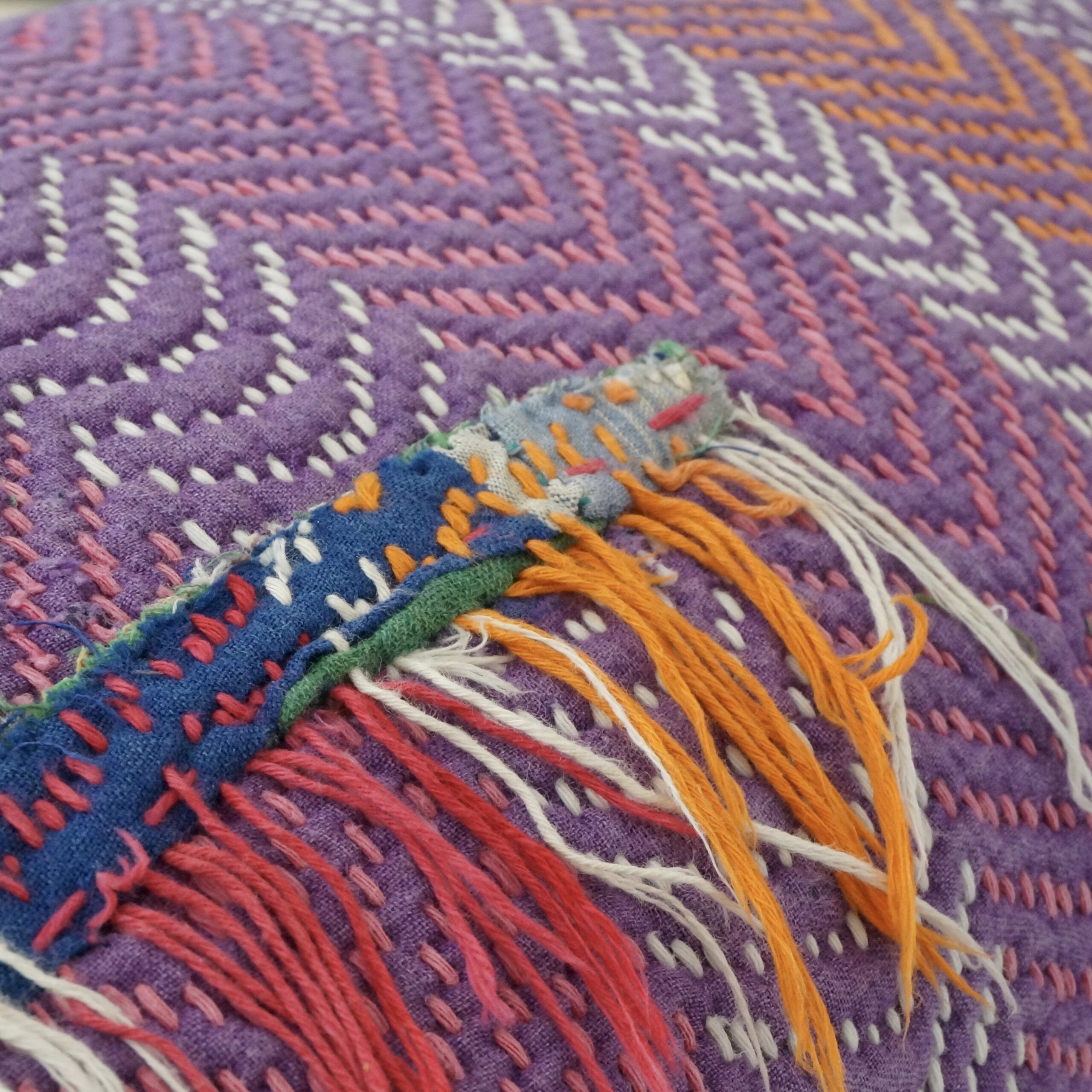 Coussin en kantha N°157*** Claire Beaugrand