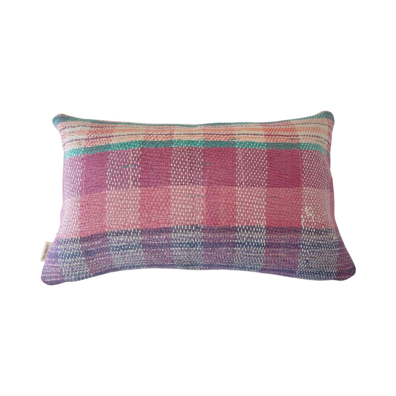 Coussin en kantha N°158_ Claire Beaugrand